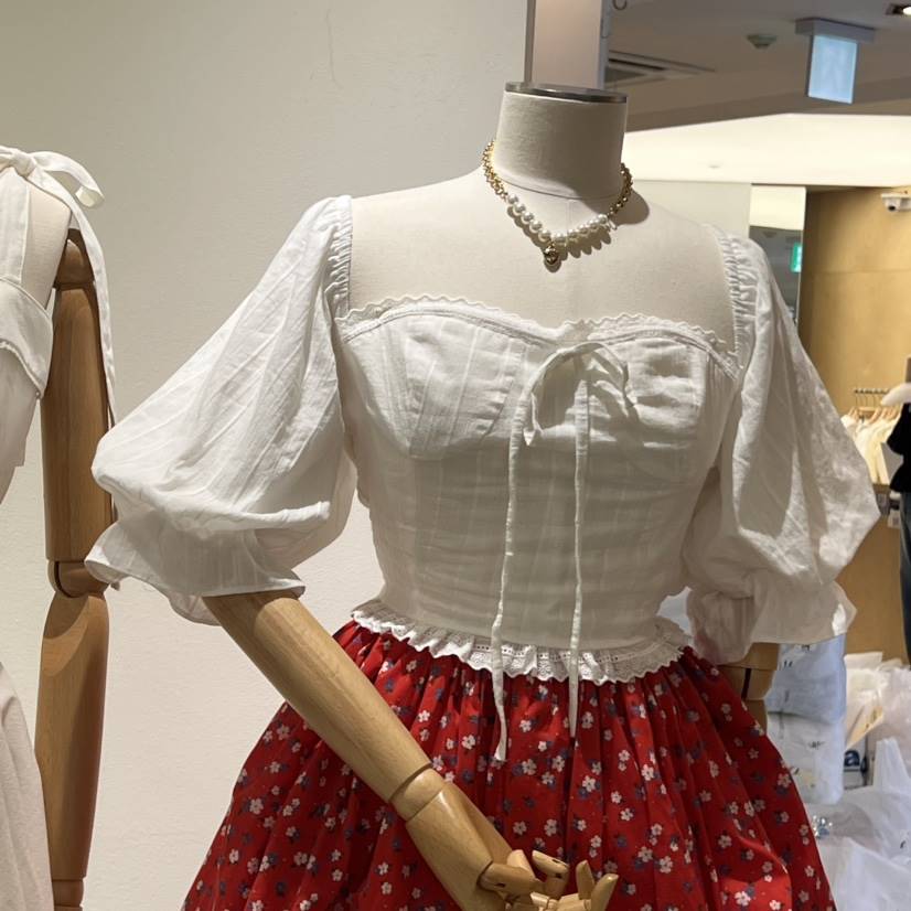 TYCHE韓國代購㊣女士新品熱賣25春夏真品休閑人氣襯衫蕾絲衫TYCHE襯衫/蕾絲衫