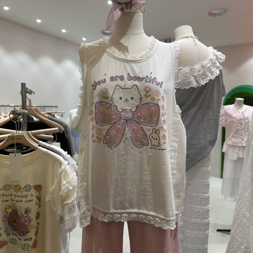 MINI UNNI東大門㊣實拍女裝新款25春夏職業熱賣真品吊帶背心MINI UNNI吊帶/背心