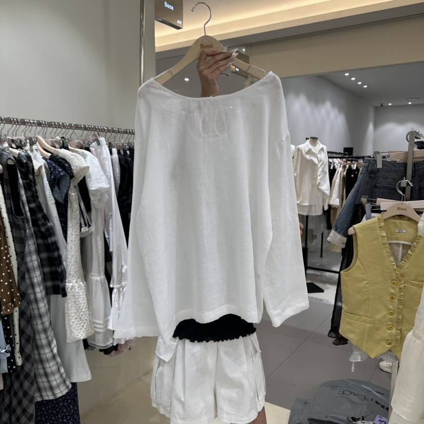 BENE東大門㊣實拍女裝新品真品休閑熱賣推薦時尚襯衫蕾絲衫BENE襯衫/蕾絲衫