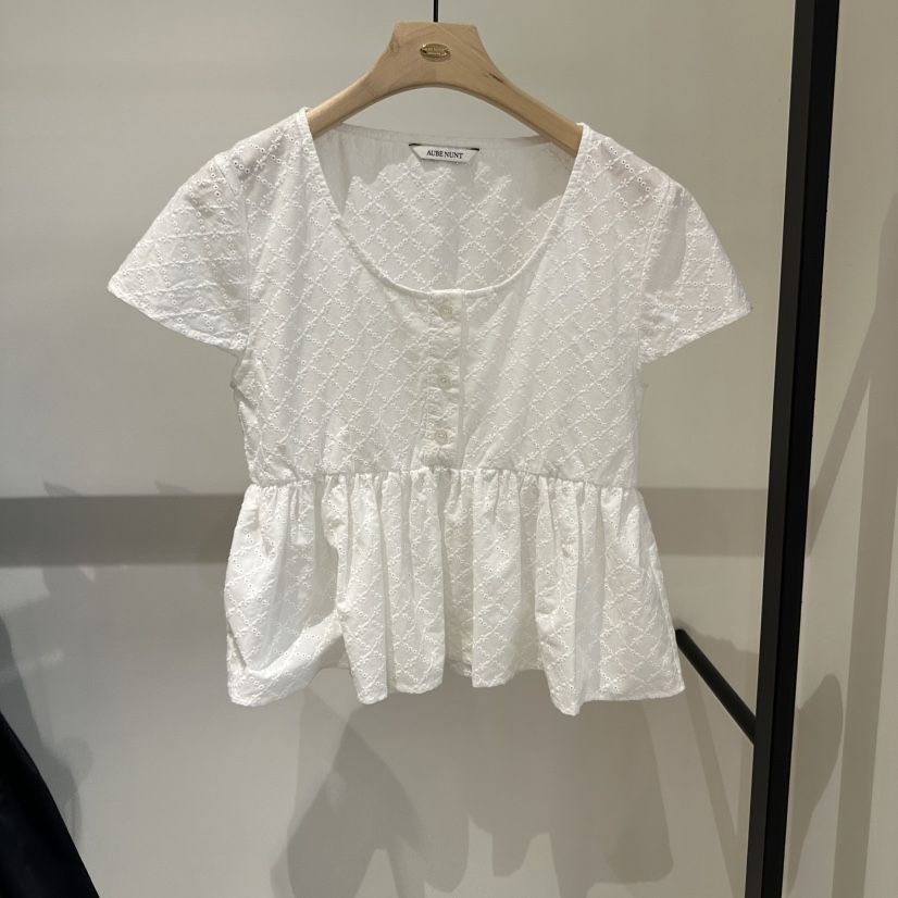 aube nunt東大門㊣直郵女裝新品人氣25春夏推薦襯衫蕾絲衫aube nunt襯衫/蕾絲衫