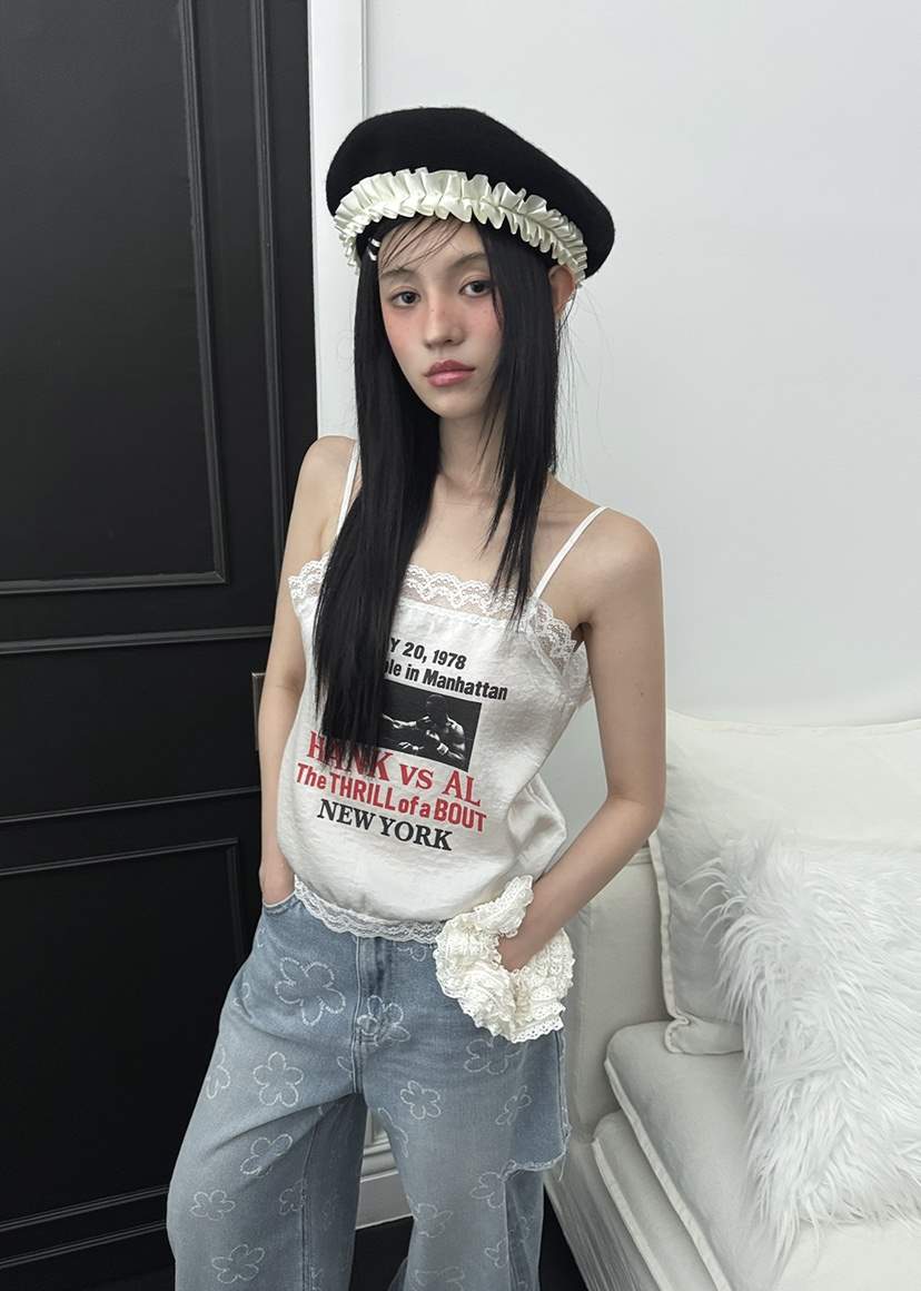 CLODE東大門㊣實拍女裝新款真品休閑25春夏吊帶背心不含內搭緞面CLODE吊帶/背心