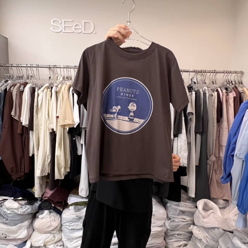 LEESEED-A韓國直郵㊣女士新品熱賣職業25春夏人氣時尚休閑T恤SEeD/LEESEEDT恤