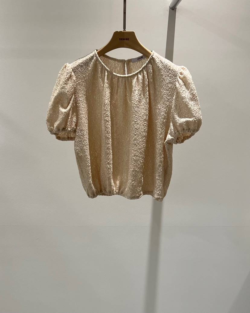 DENISE東大門㊣代購女士新品時尚人氣休閑25春夏襯衫蕾絲衫DENISE襯衫/蕾絲衫