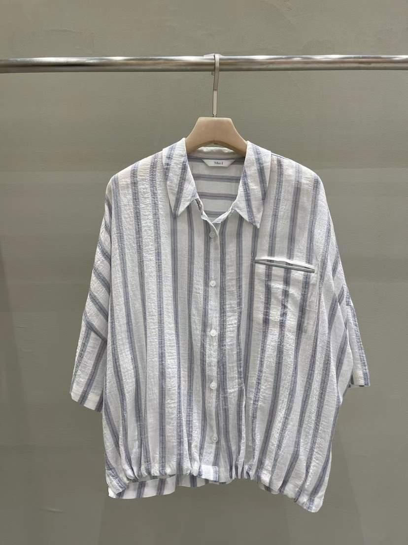 MU i韓國代購㊣女士新品人氣休閑時尚25春夏熱賣襯衫蕾絲衫Mu:i-Q襯衫/蕾絲衫