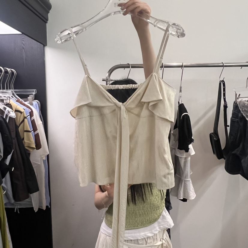 MORE THAN YESTERDAY/LOVE YOU SO MUCH東大門㊣直郵女士新品25春夏吊帶背心MORE THAN YESTERDAY吊帶/背心
