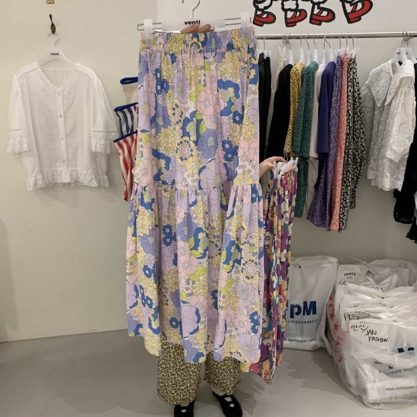 VENTI韓國直郵㊣女士新品熱賣職業休閑25春夏推薦半身裙中短裙VENTI半身裙/中短裙