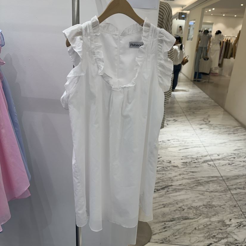 ALICE N GIA/PLAT東大門㊣代購女士新款時尚連衣裙荷葉邊Platseoul/ALICE N GIA連衣裙