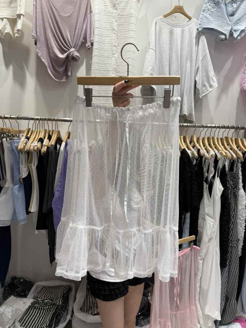 SOLAR東大門㊣直郵女裝新品推薦真品職業時尚半身裙中短裙網眼SOLAR半身裙/中短裙
