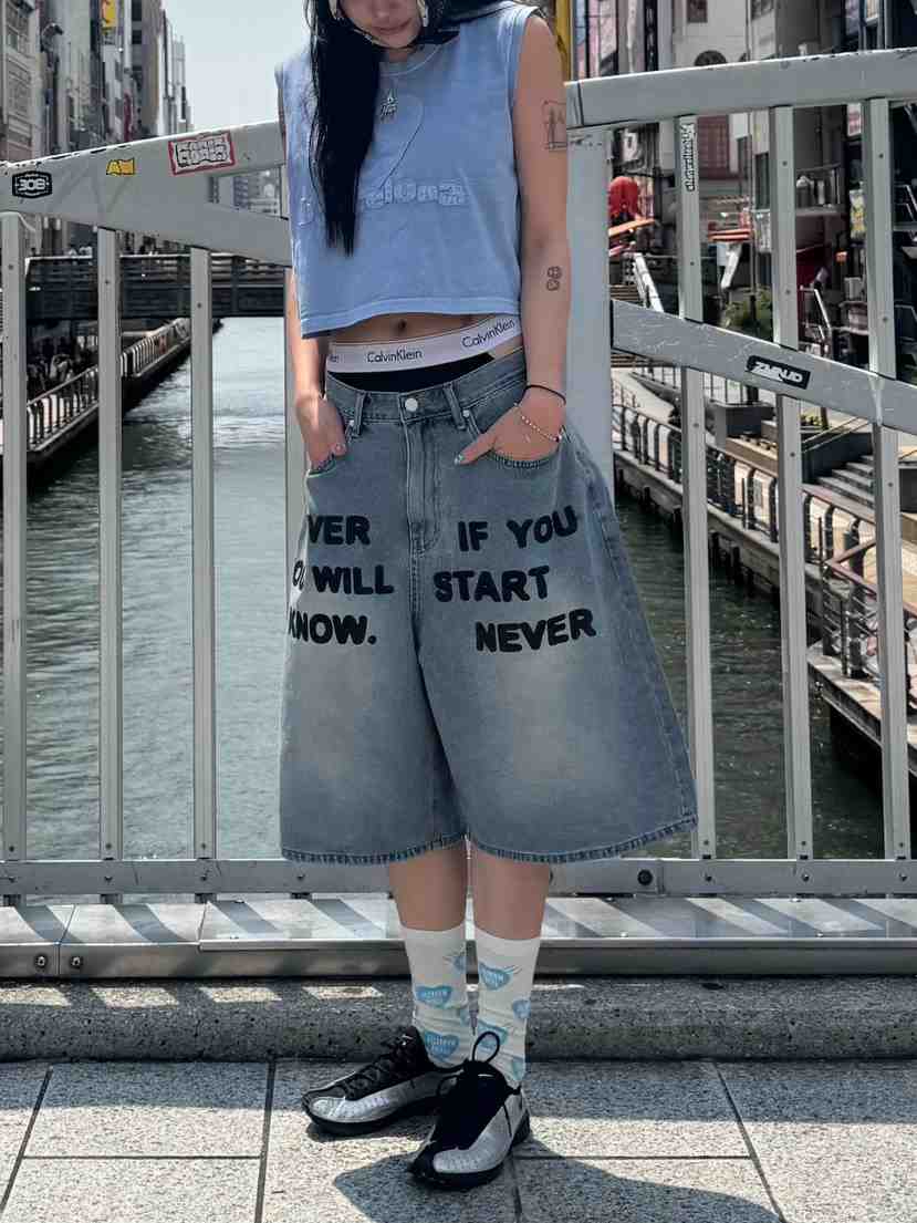SEEOT東大門㊣直郵女裝新品推薦時尚真品25春夏短褲男女同款GGD短褲