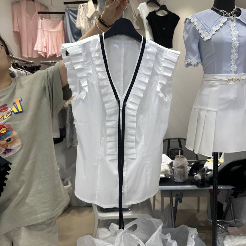 CHERISH-Q東大門㊣實拍女裝新款休閑25春夏職業真品吊帶背心CHERISH-Q吊帶/背心