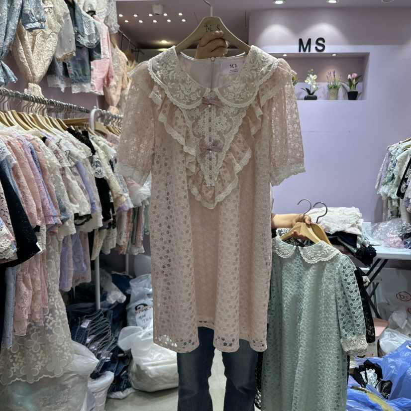 MS韓國代購㊣女裝新款25春夏熱賣真品人氣時尚推薦休閑連衣裙MS連衣裙