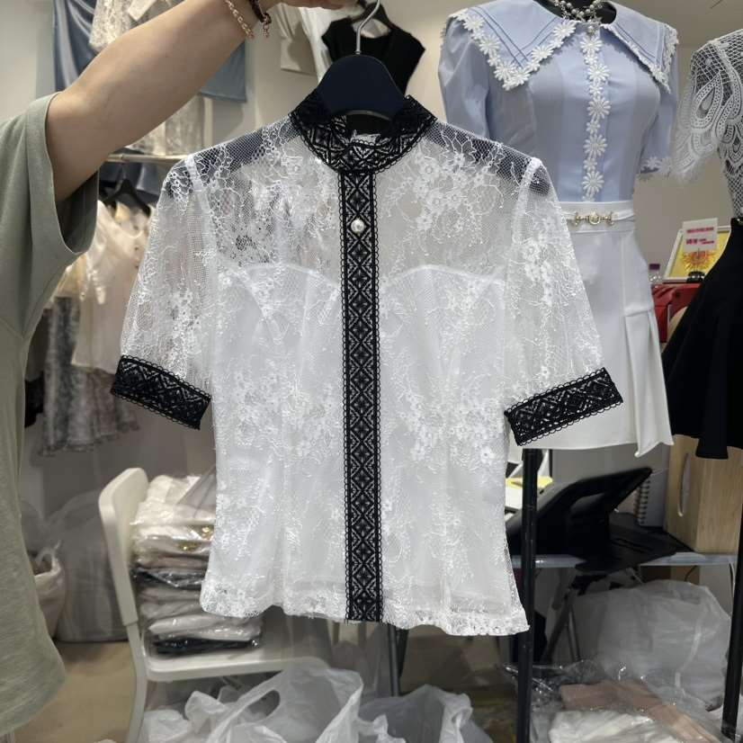 CHERISH-Q韓國代購㊣女裝新品推薦職業真品人氣襯衫蕾絲衫CHERISH-Q襯衫/蕾絲衫