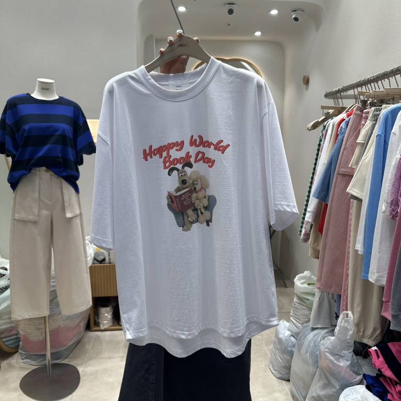 NEAR東大門㊣實拍女裝新品真品25春夏熱賣休閑推薦人氣時尚T恤NEART恤