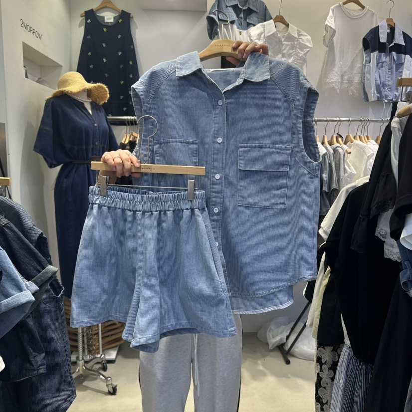 2MORROW韓國代購㊣女士新品時尚人氣25春夏真品熱賣休閑套裝2MORROW套裝