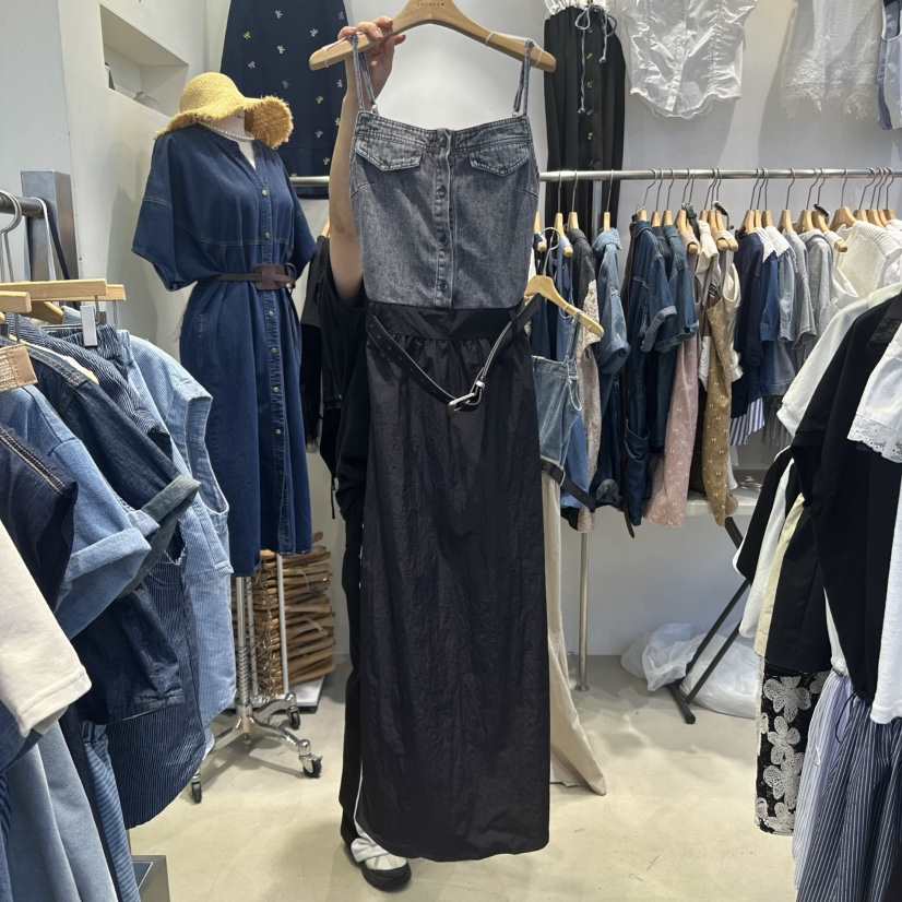 2MORROW韓國代購㊣女裝新款時尚職業人氣25春夏連衣裙不含腰帶2MORROW連衣裙