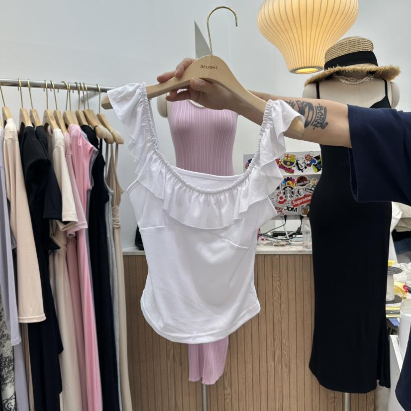 DELIGHT-Q韓國代購㊣女裝新品休閑推薦25春夏職業吊帶背心DELIGHT-Q吊帶/背心
