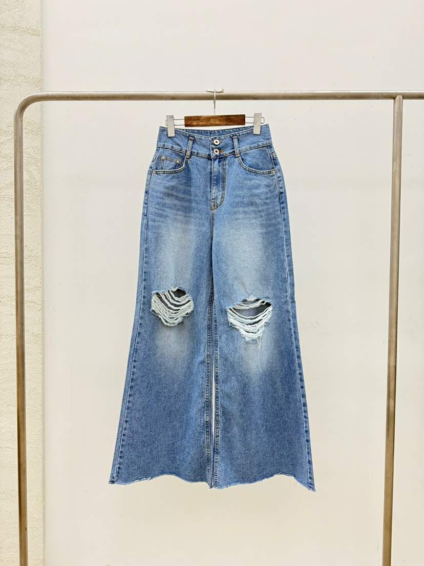 J.RITZY韓國代購㊣女裝新品熱賣休閑25春夏真品時尚牛仔褲J.RITZY牛仔褲