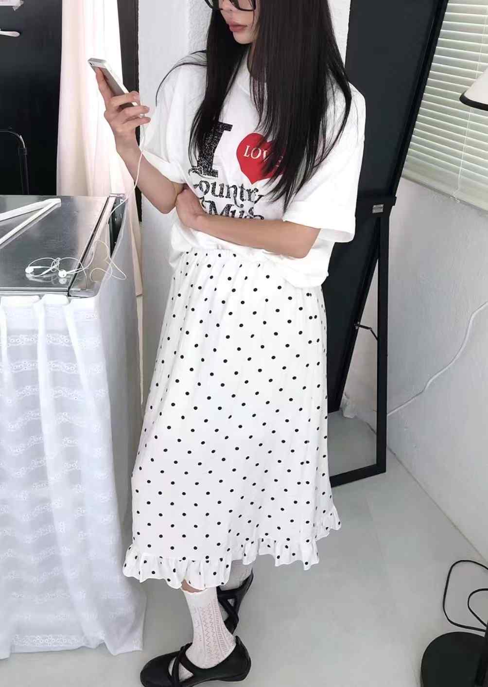 APPEAR東大門㊣直郵女士新款熱賣25春夏職業時尚真品休閑長裙APPEAR長裙