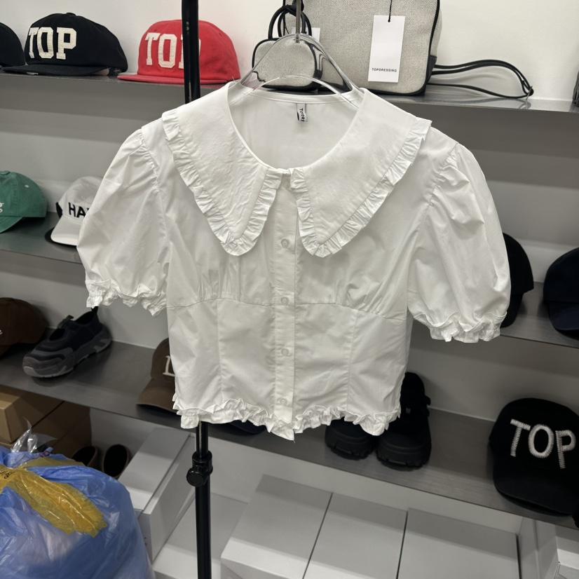 TOPDRESSING東大門㊣實拍女裝新款推薦25春夏時尚襯衫蕾絲衫TOPDRESSING襯衫/蕾絲衫