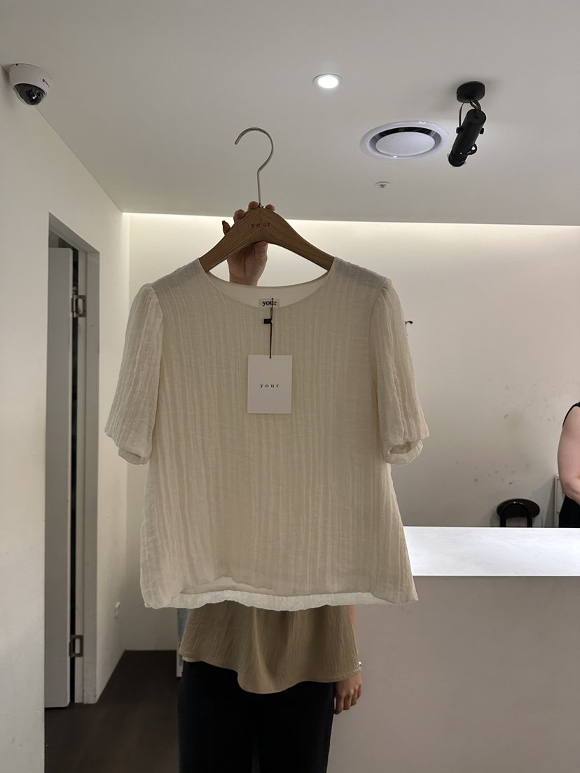 YOUR-P東大門㊣直郵女裝新款休閑職業熱賣真品25春夏襯衫蕾絲衫YOUR-P襯衫/蕾絲衫