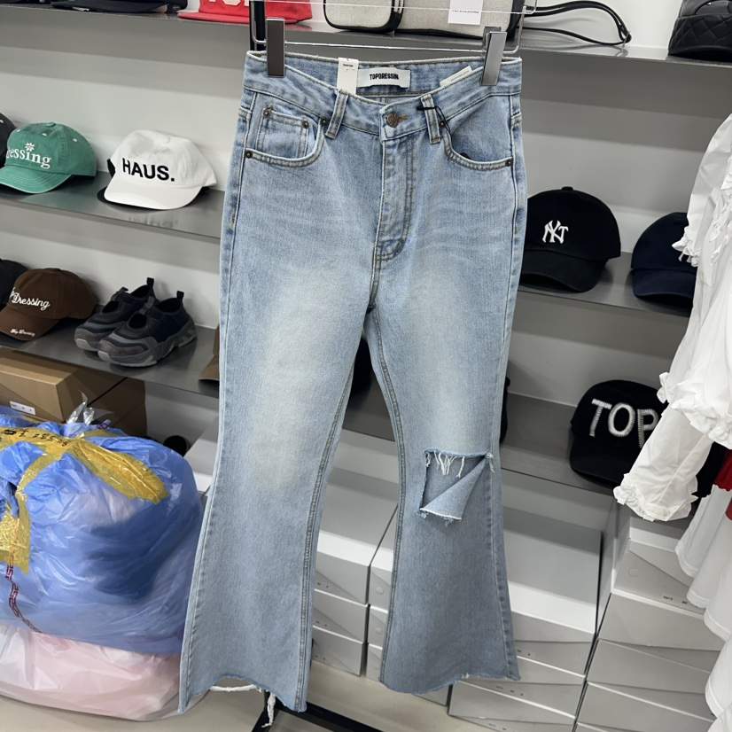 TOPDRESSING東大門㊣代購女士新品熱賣時尚人氣休閑職業牛仔褲TOPDRESSING牛仔褲