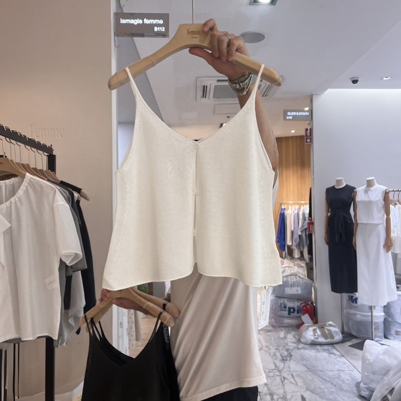 LA MAGIE FEMME東大門㊣實拍女裝新款25春夏推薦吊帶背心Lamagie Femme吊帶/背心