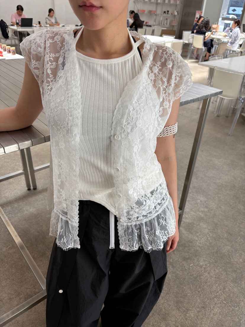 FRANC—L東大門㊣直郵女士新品休閑推薦25春夏職業襯衫蕾絲衫FRANC襯衫/蕾絲衫
