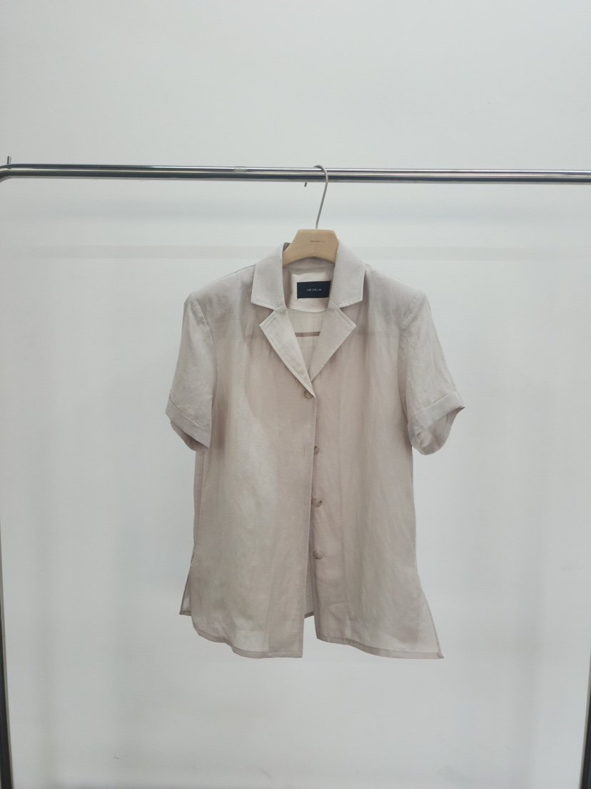 LIMLIMLIM東大門㊣代購女士新品25春夏推薦休閑襯衫蕾絲衫亞麻LIM LIM LIM襯衫/蕾絲衫