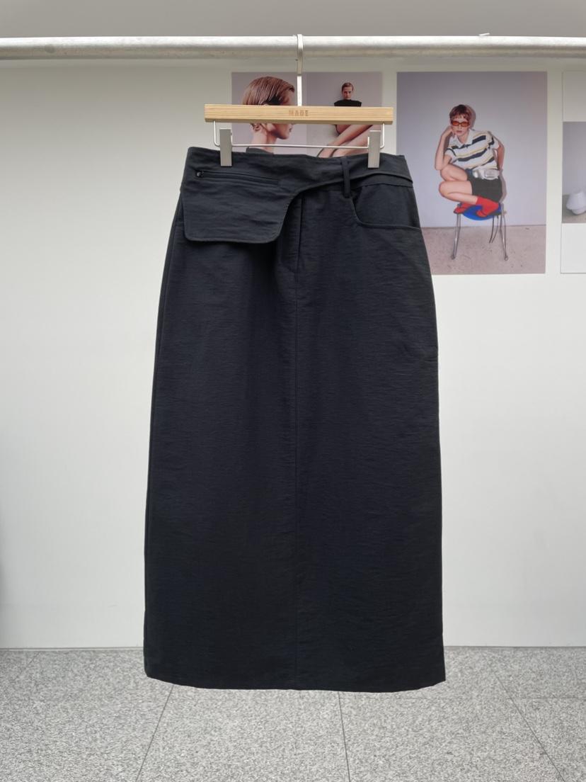 MADE-P東大門㊣代購女士新款熱賣人氣職業時尚休閑長裙含腰帶MADE-P長裙