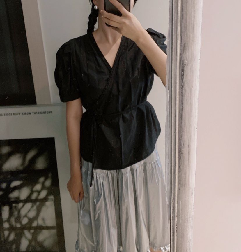 LETAILOR韓國直郵㊣女裝新款真品時尚人氣職業襯衫蕾絲衫雙面LETAILOR襯衫/蕾絲衫