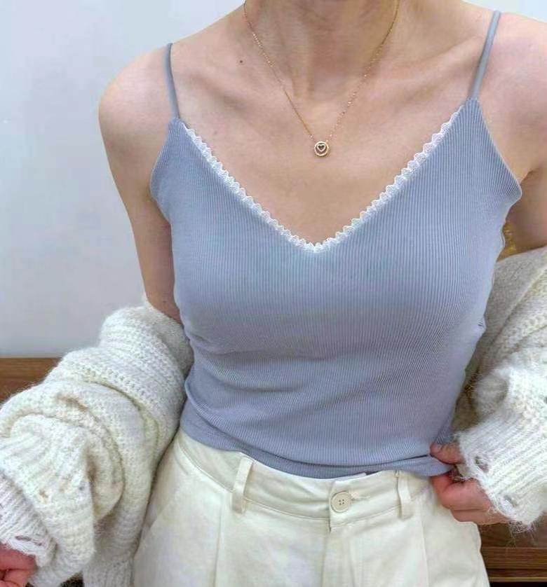 COTTON MARKET東大門㊣代購女士新品推薦職業休閑吊帶背心COTTON MARKET吊帶/背心