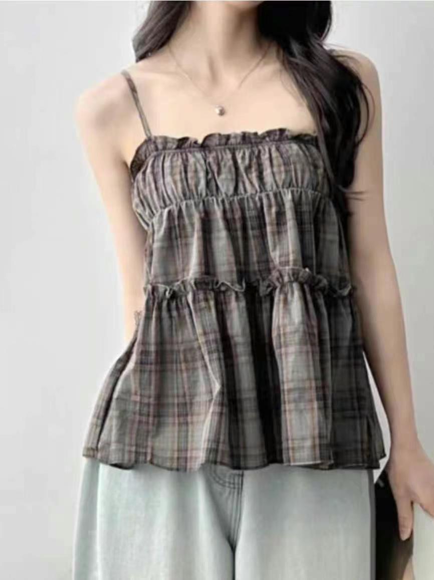 COTTON MARKET東大門㊣代購女士新品休閑25春夏職業吊帶背心COTTON MARKET吊帶/背心