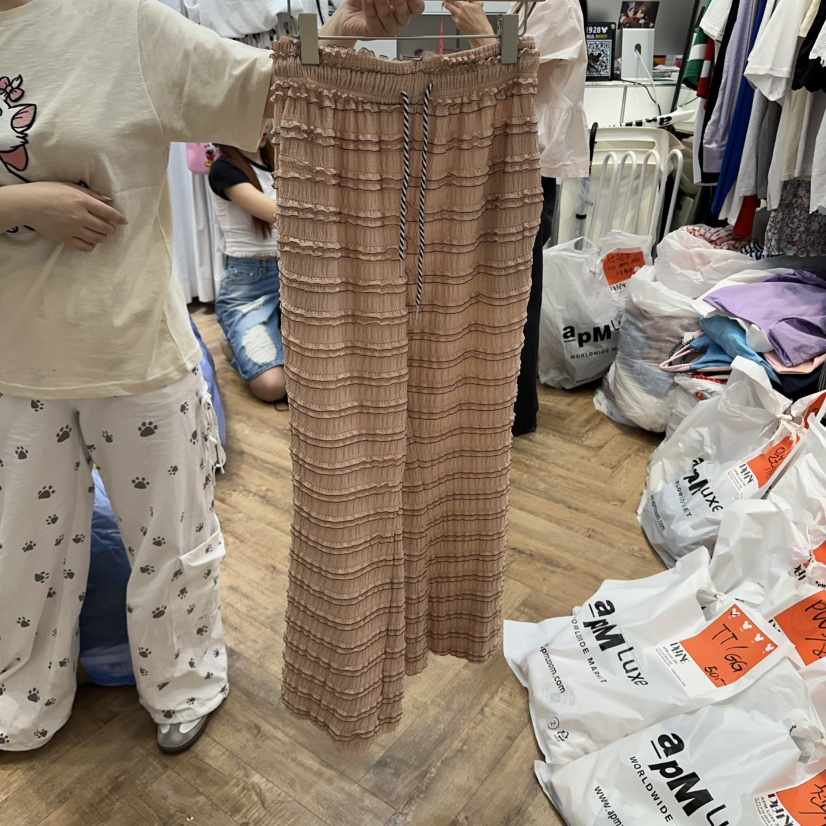 DE LINE東大門㊣代購女裝新品熱賣職業25春夏時尚推薦休閑褲DE LINE休閑褲