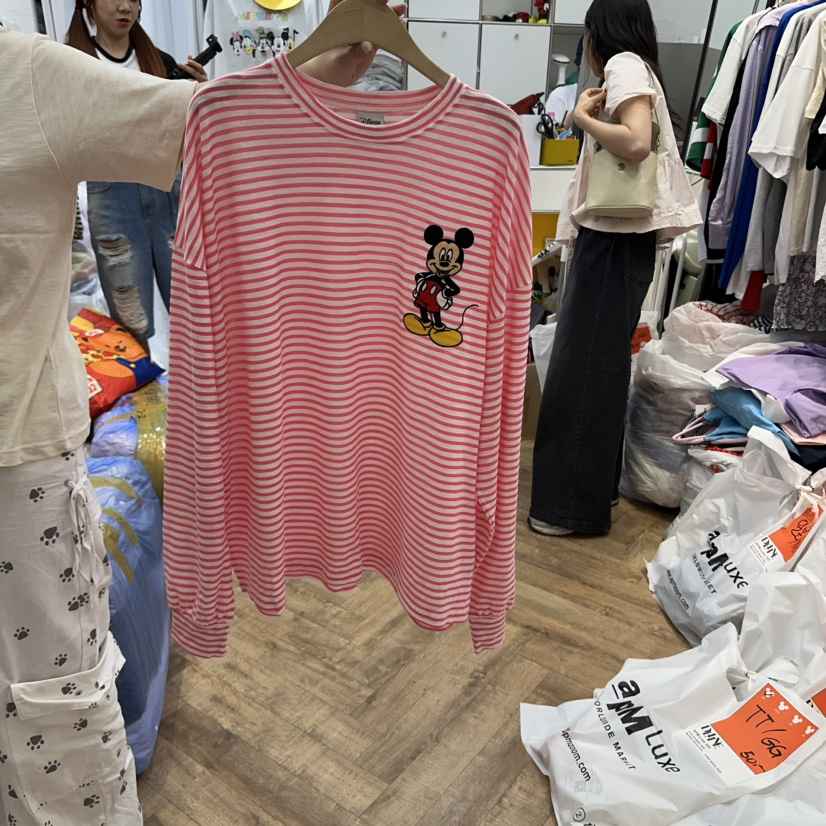 DE LINE韓國直郵㊣女士新款熱賣休閑時尚職業長袖T恤亞麻布DE LINE長袖T恤