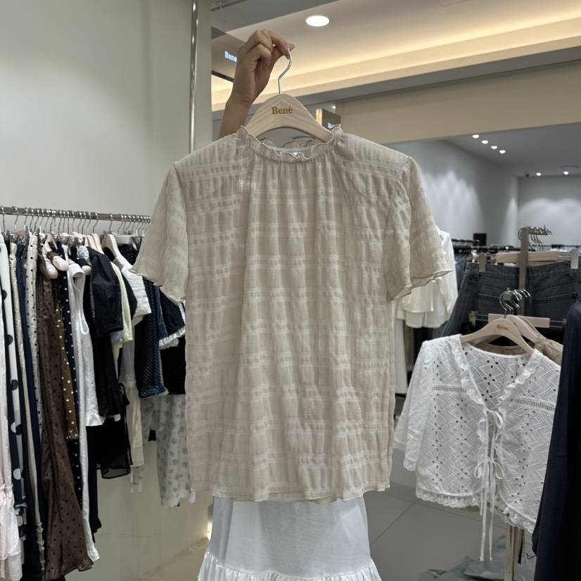 BENE東大門㊣代購女裝新品職業時尚真品人氣25春夏襯衫蕾絲衫BENE襯衫/蕾絲衫