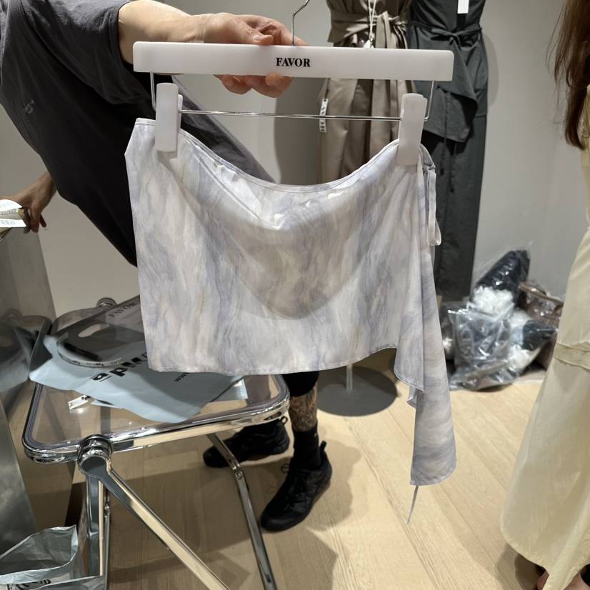 FAVOR-P韓國代購㊣女士新品時尚25春夏休閑人氣職業推薦短裙FAVOR短裙