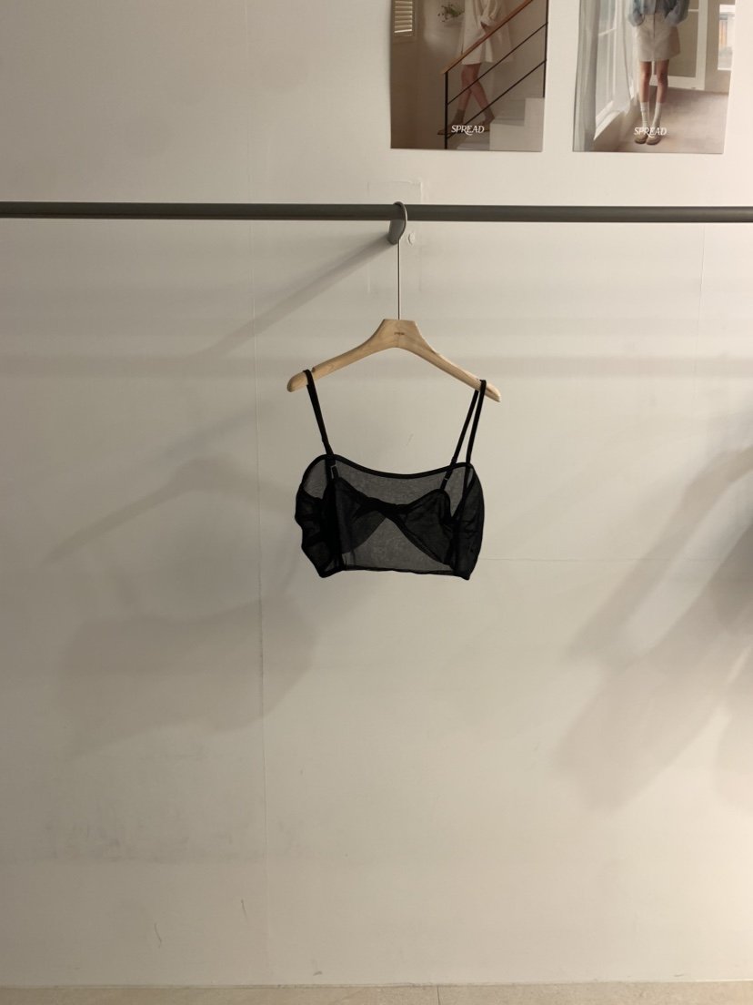 SPREAD東大門㊣代購女士新款25春夏休閑推薦吊帶背心網眼緊身SPREAD吊帶/背心