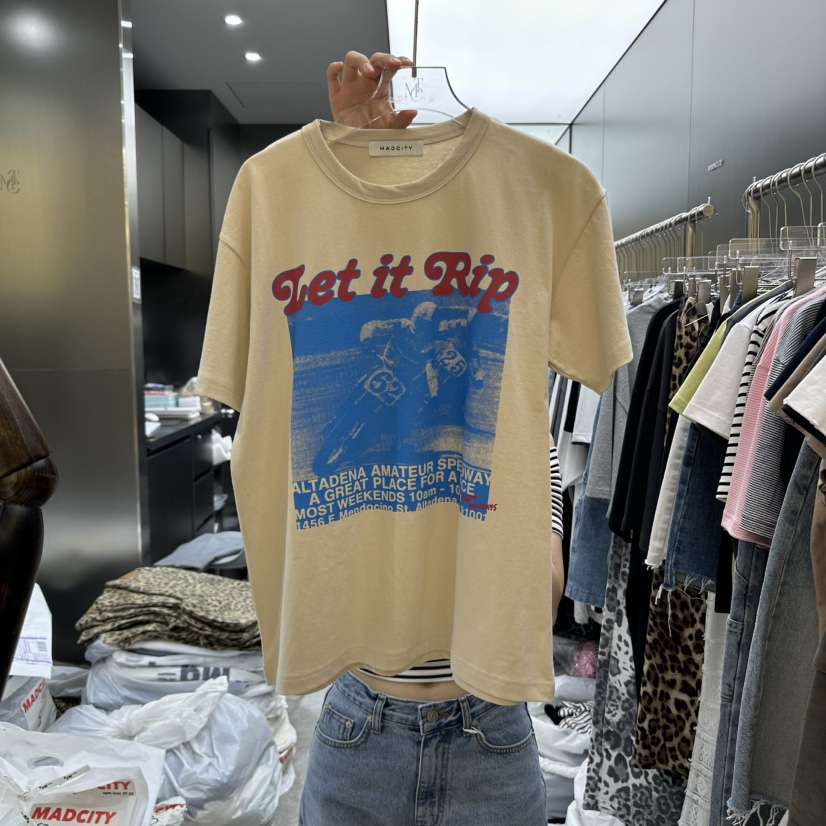MADCITY東大門㊣代購女裝新品真品人氣熱賣25春夏休閑職業T恤MADCITYT恤