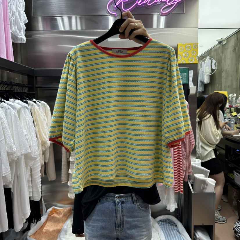 RUNWAY-런웨이韓國代購㊣女士新品推薦時尚熱賣真品職業T恤RUNWAYT恤