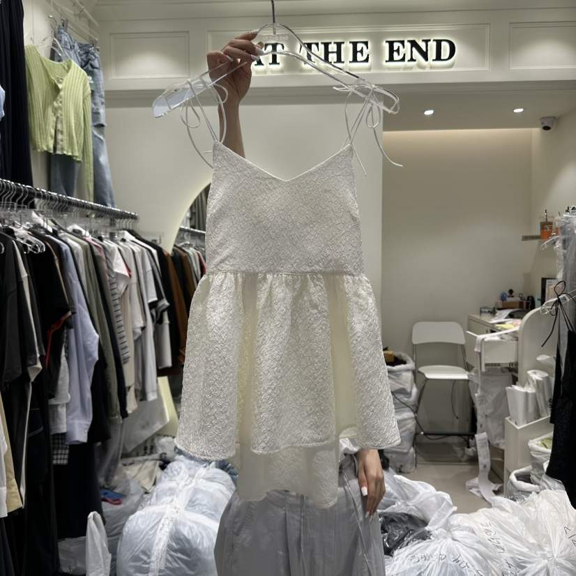 AT THE END韓國直郵㊣女裝新品職業真品休閑人氣吊帶背心AT THE END吊帶/背心
