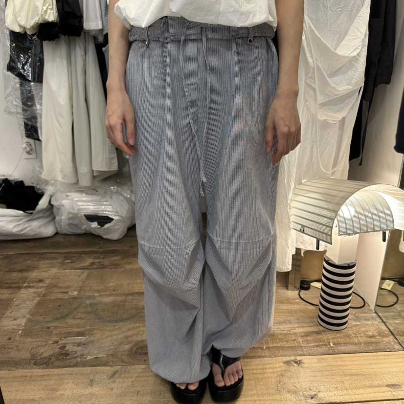 CREAM VILLA東大門㊣代購女士新品熱賣休閑褲條紋CREAMVILLA休閑褲