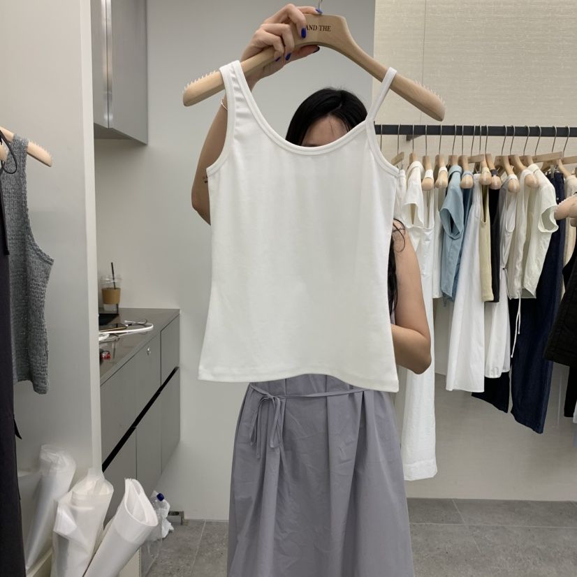 AND THE東大門㊣直郵女士新品職業熱賣時尚真品25春夏吊帶背心AND THE吊帶/背心