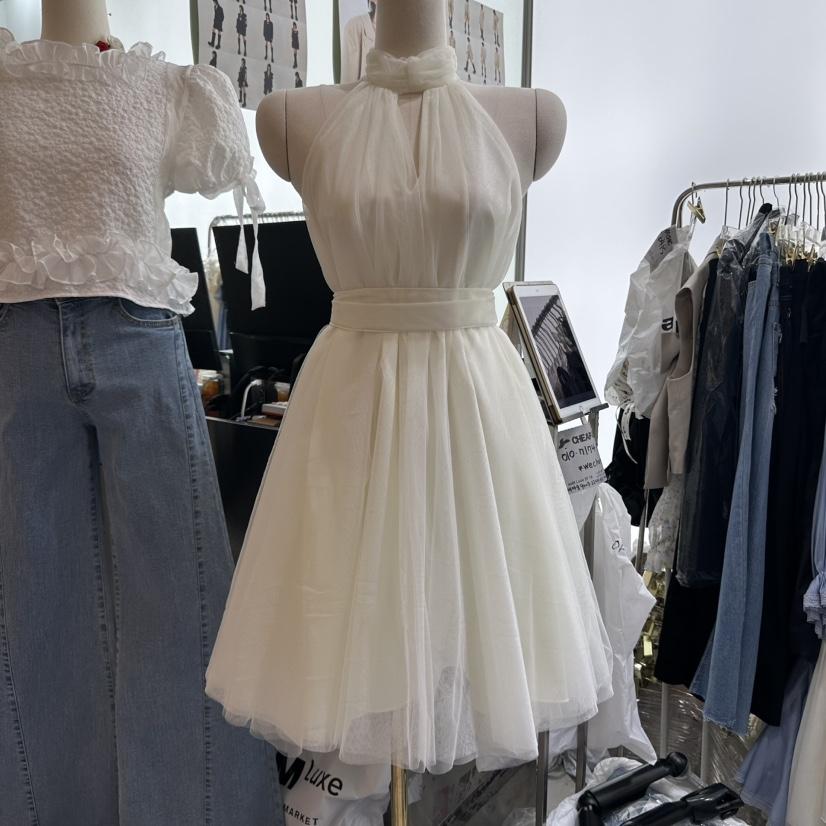 CHEAP-CHIC東大門㊣直郵女裝新品25春夏連衣裙網眼套裝腰帶CHEAP-CHIC/CHARLES THE SECOND連衣裙