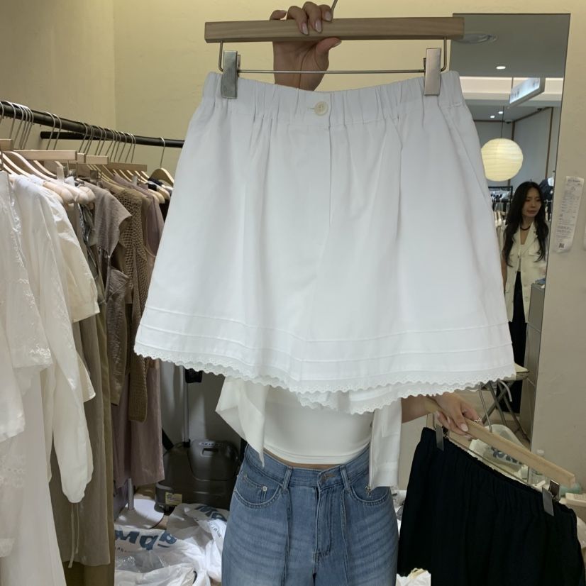 W AND J韓國直郵㊣女裝新款職業25春夏真品時尚人氣熱賣短褲W AND J短褲