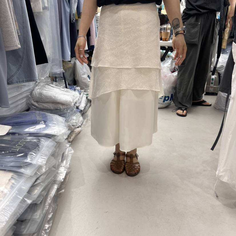 SOLD OUT韓國直郵㊣女裝新款真品職業熱賣推薦25春夏休閑長裙SOLD OUT長裙