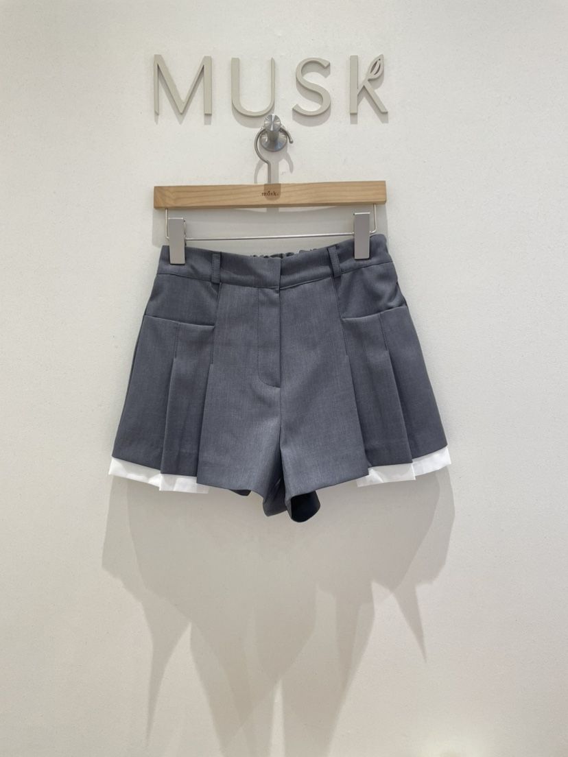 MUSK東大門㊣直郵女裝新品25春夏真品人氣職業推薦時尚短褲MUSK短褲