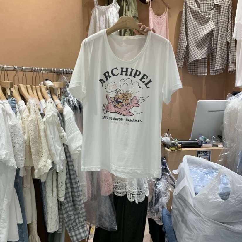 BY FLOW東大門㊣實拍女士新品真品25春夏休閑人氣推薦職業T恤BY FLOWT恤