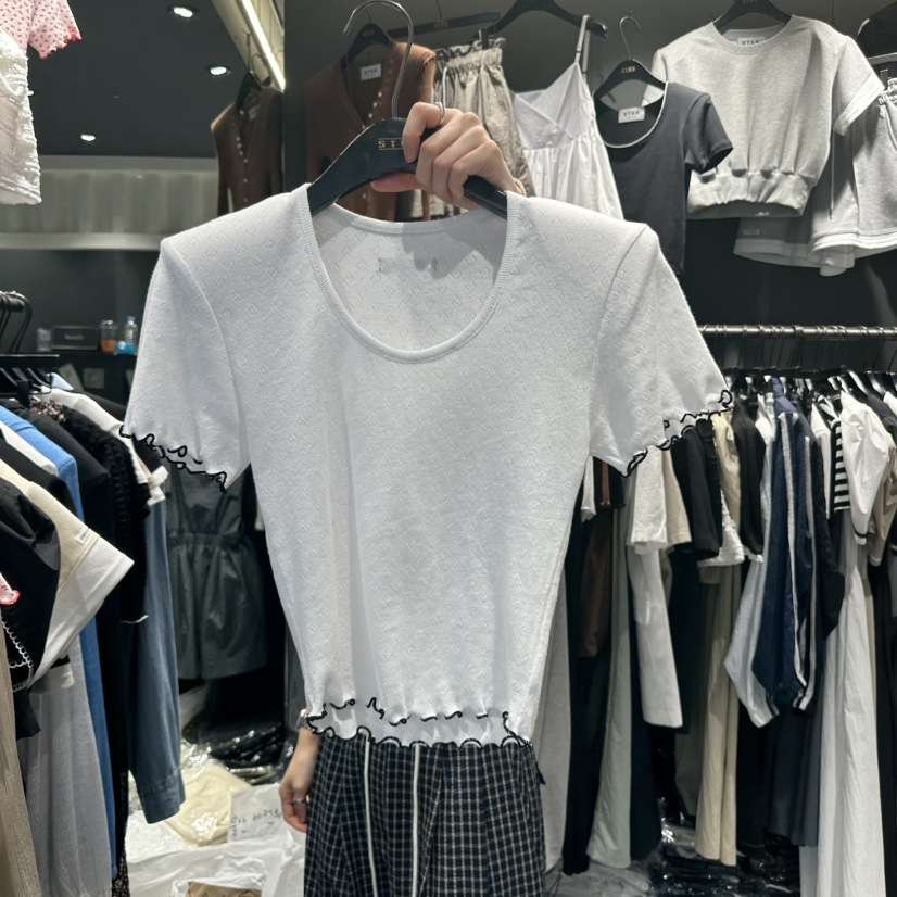 STAR-L韓國代購㊣女裝新品時尚熱賣25春夏人氣休閑推薦T恤STAR-LT恤