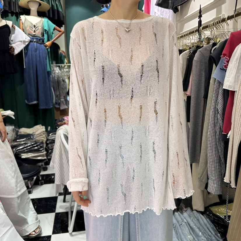 3COLOR東大門㊣實拍女士新品休閑針織衫Three color針織衫