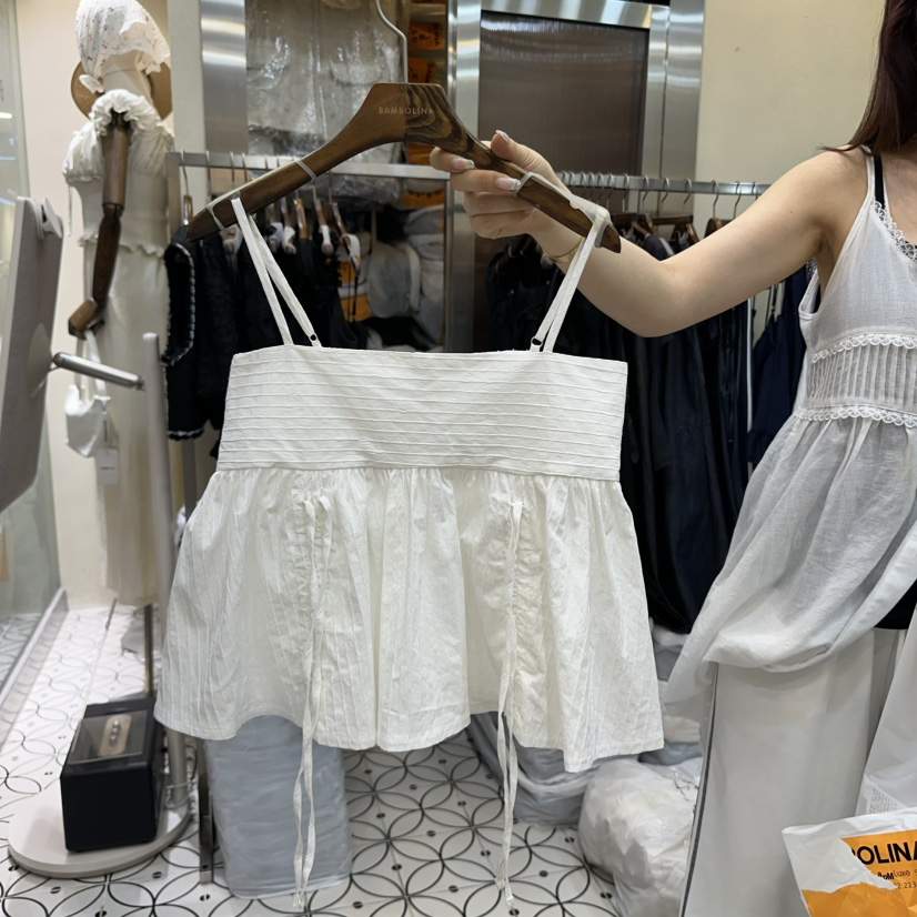 BAMBOLINA東大門㊣直郵女裝新款推薦職業時尚熱賣25春夏吊帶背心BAMBOLINA吊帶/背心